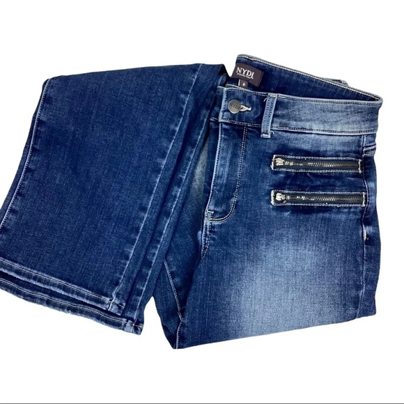 NYDJ Marilyn Hip Zip Straight Leg Jeans - Picture 9 of 11